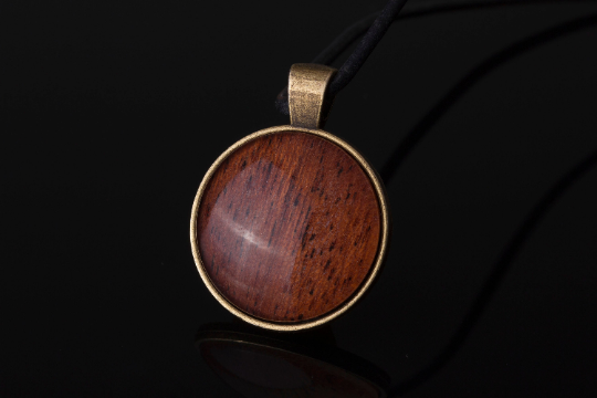 Anhänger aus Holz Bronzefarben Holzanhänger