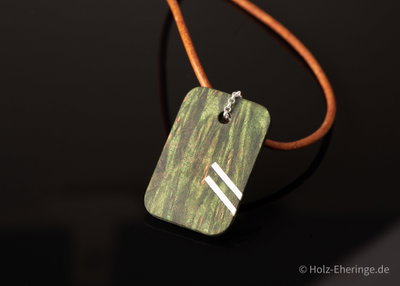 Dog Tag 4 Ahornmaser grün