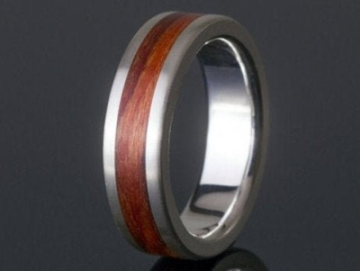 3rd Edition Cocobolo Bentwood – Exklusiver Holzring mit Silberkern