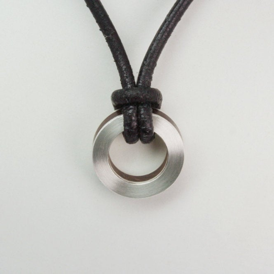 Silberanhänger 2nd mit Edelholz