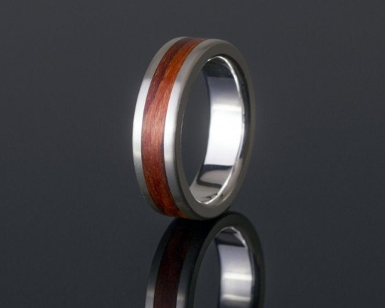 3rd Edition Cocobolo Bentwood – Exklusiver Holzring mit Silberkern