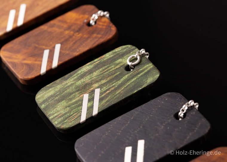 Holz Dog Tag mit Mooreiche
