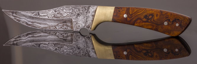 Einzigartiges Damastmesser