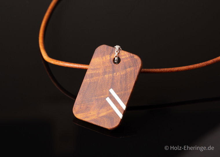 Holz Dog Tag 4 Wüsteneisenholz