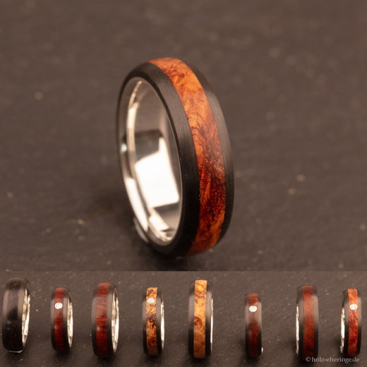 3rd Edition classic Carbon-Silberring