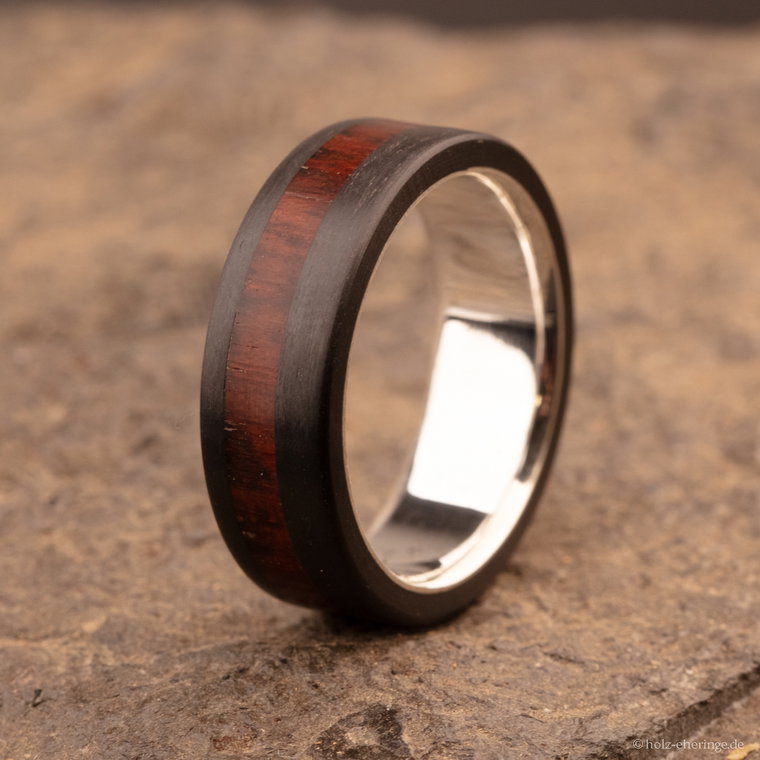 10th Edition Carbon Partnerringe mit Holz