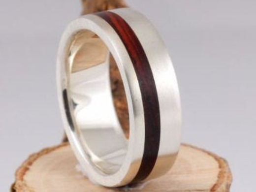 11th Edition Silberring mit Cocobolo Maserholz – Mehr als nur ein Ring